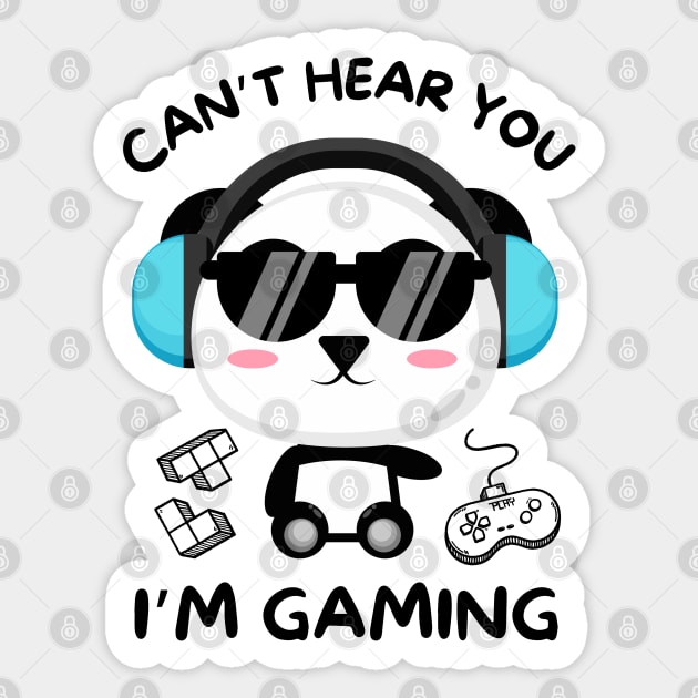 Can't Hear You I'm Gaming Sticker by The WYLD Tribe